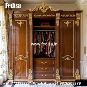 Timeless Wooden Wardrobe with Royal Charm No-12060