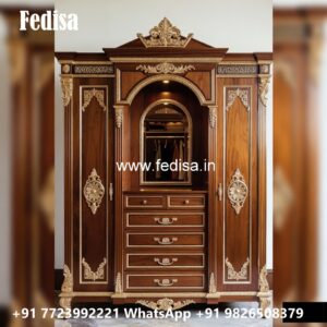 Classic Wardrobe Design with Luxury Mirrors No-12062