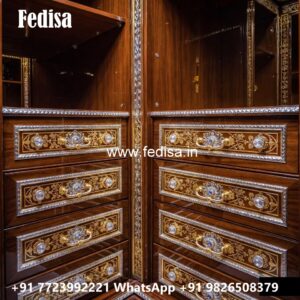 Royal Style Wardrobe with Decorative Finish No-12063