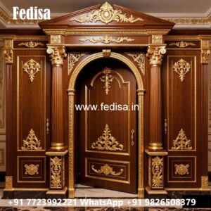 Traditional Wooden Wardrobe with Artistic Craftsmanship No-12066