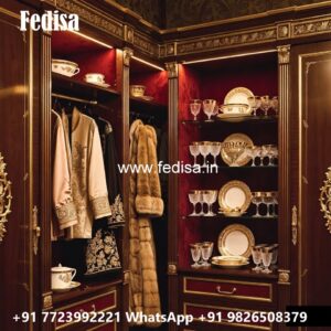 Royal Style Bedroom Wardrobe with Classic Charm No-12072