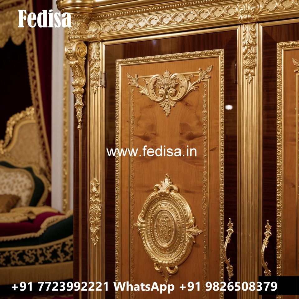 Antique Wooden Wardrobe with Elegant Finish No-12075