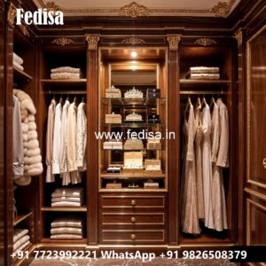 Timeless Wooden Wardrobe with Artistic Finish No-12087