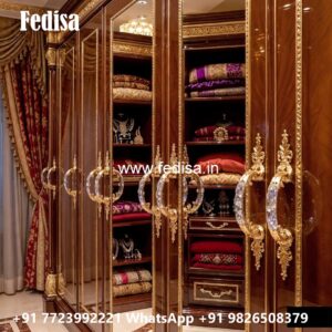 Classic Wardrobe Design with Wooden Sophistication No-12095