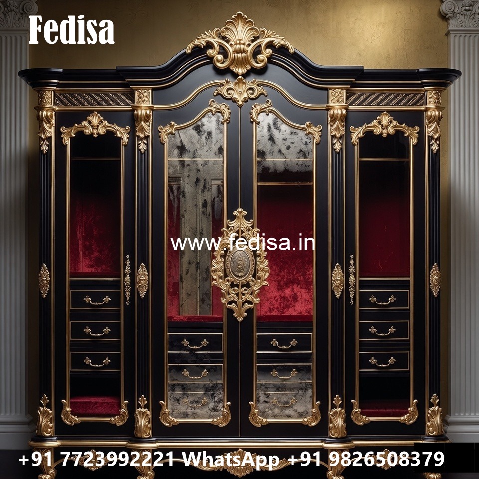 Luxury Classic Closet with Rich Wooden Texture No-12100