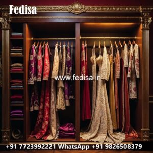 Beautiful Wardrobe Design with Mirror Finish No-12118