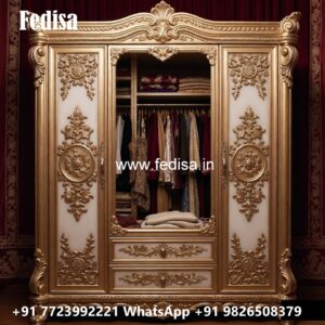 Modern Wardrobe Design with Glass and Wood No-12129