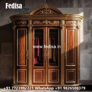 Stunning Wardrobe Design with Decorative Panels No-12131