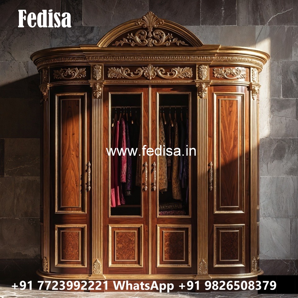 Stunning Wardrobe Design with Decorative Panels No-12131