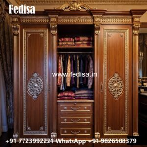 Modern Wardrobe Design with Open Shelving No-12141