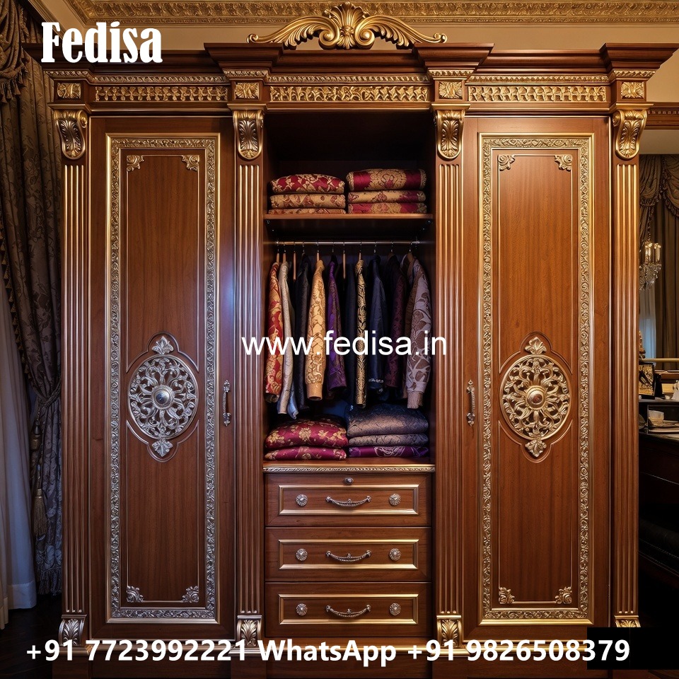 Modern Wardrobe Design with Open Shelving No-12141