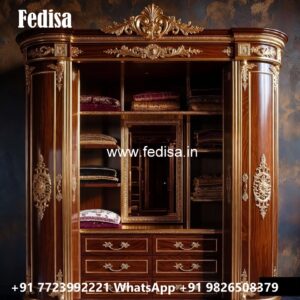 Wardrobe Design with Stylish Handle Details No-12171