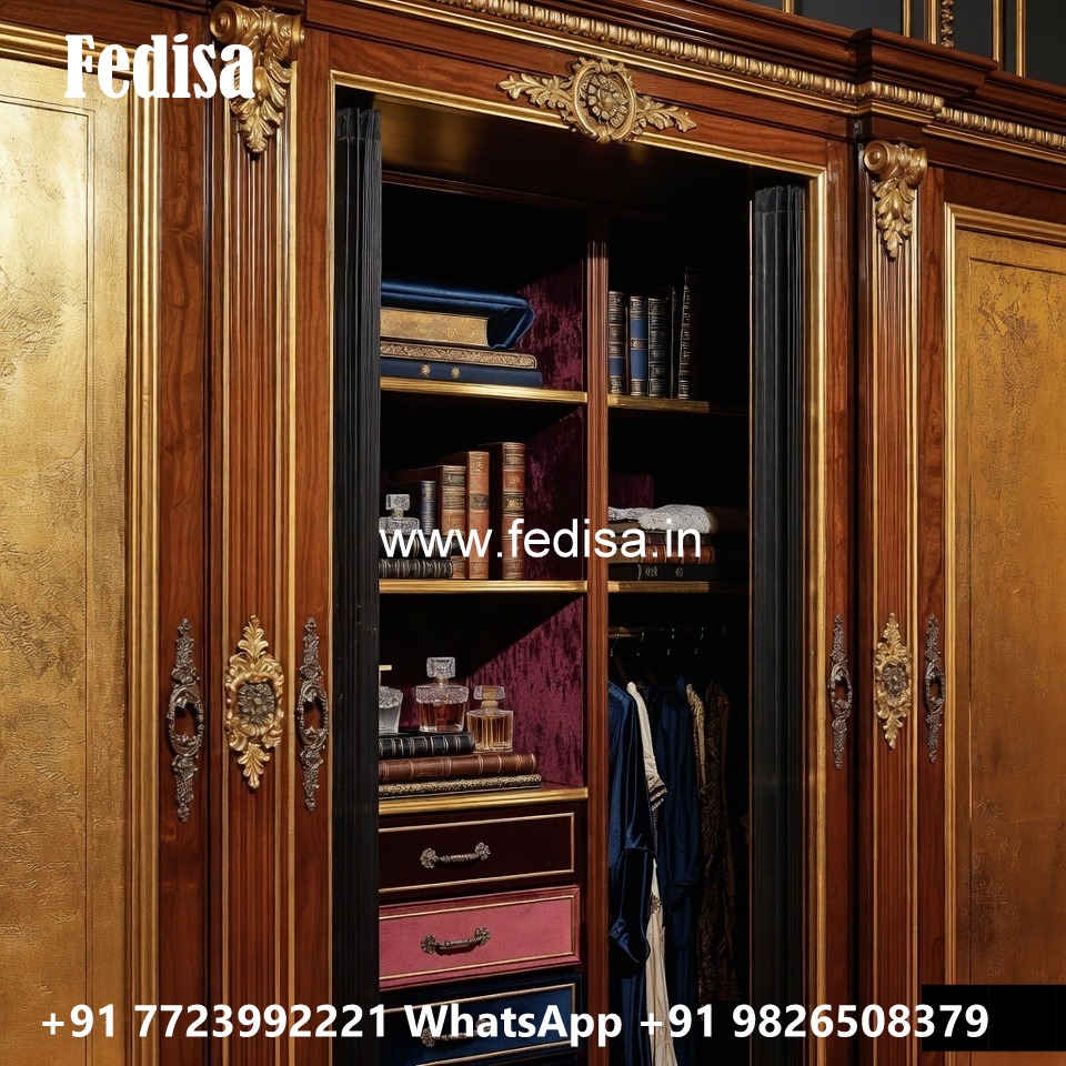 Elegant Wardrobe Design with Mirror Panels No-12179