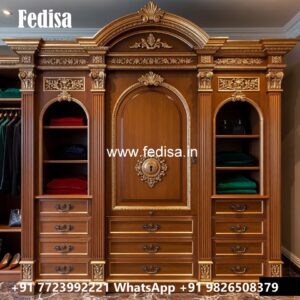 Elegant Wardrobe Design with Smart Features No-12191