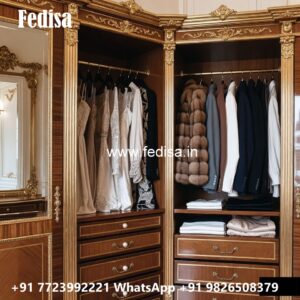 Sliding Wardrobe Design with Elegant Finish No-12224