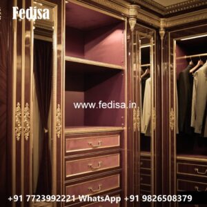 Wardrobe Design with Luxury Wooden Finish No-12230
