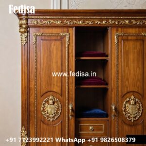 Elegant Wardrobe Design with Rich Texture No-12247
