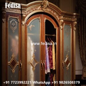 Stylish Wardrobe Design with Mirror Doors No-12267