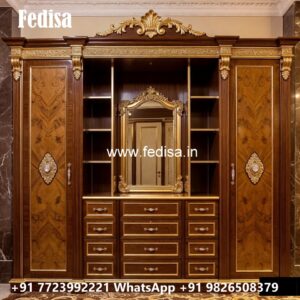 Premium Wardrobe Design with Wooden Texture No-12290