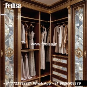 Beautiful Wardrobe Design with Mirror Finish No-013