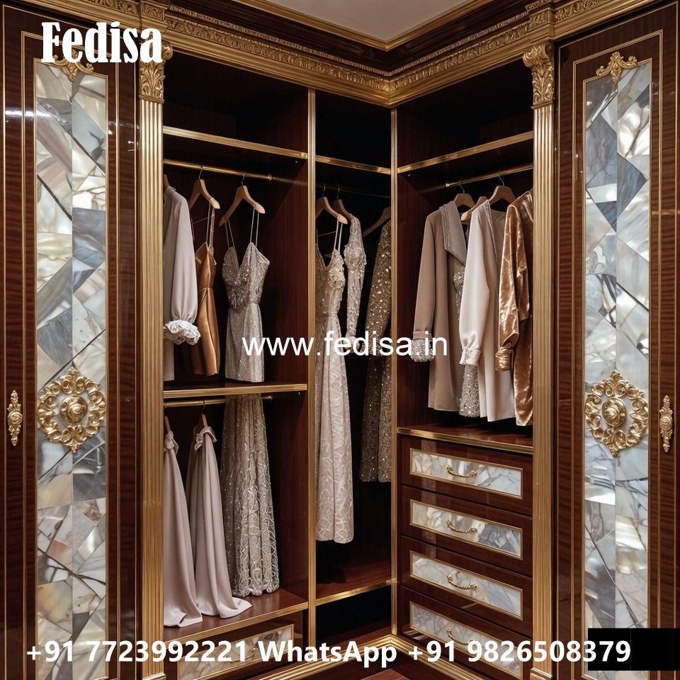 Beautiful Wardrobe Design with Mirror Finish No-013