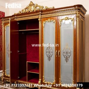 Modern Wardrobe Design with Open Shelving No-036