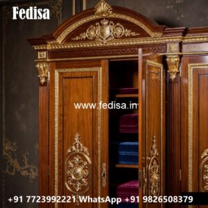 Wardrobe Design with Stylish Handle Details No-066