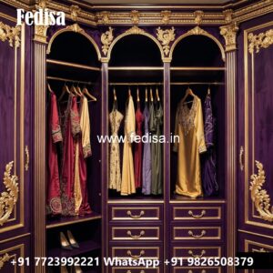 Designer Wardrobe Design with Mirror Finish No-108