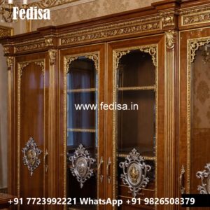 Sliding Wardrobe Design with Elegant Finish No-119