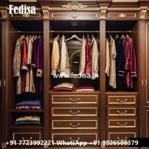 Smart Wardrobe Design with Stylish Storage No-144