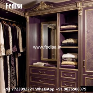 Stylish Wardrobe Design with Mirror Doors No-162