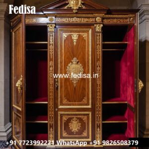Elegant Wardrobe Design with LED Accents No-182