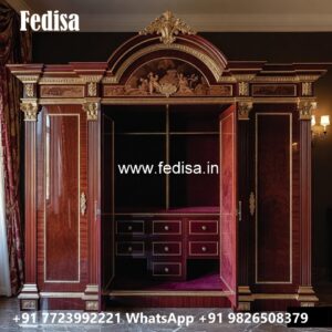 Premium Wardrobe Design with Wooden Texture No-185