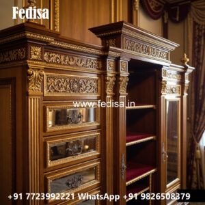 Stylish Wardrobe Design with Decorative Finish No-190