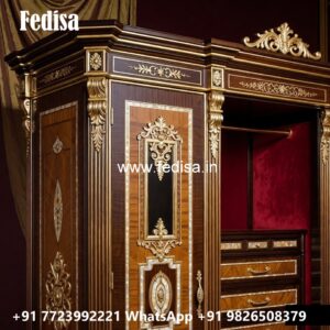 Stylish Wardrobe Design with Sleek Texture No-219