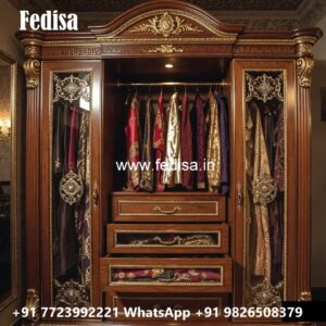 Elegant Sliding Wardrobe Design with Smart Storage No-260