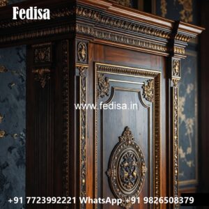 Stylish Wardrobe Design with Decorative Elements No-263