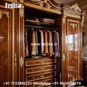 Elegant Wardrobe Design with Modern Storage Solutions No-272