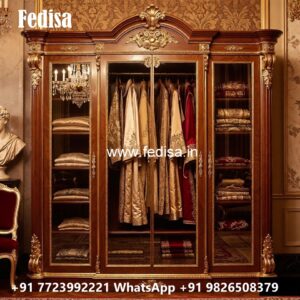 Contemporary Wardrobe Design with Mirror Panels No-275
