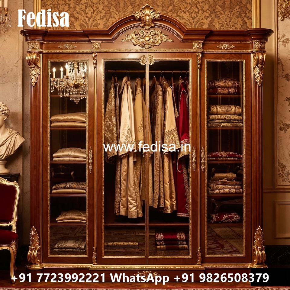Contemporary Wardrobe Design with Mirror Panels No-275