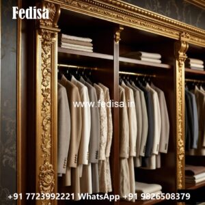Traditional Wooden Wardrobe Design for Homes No-603