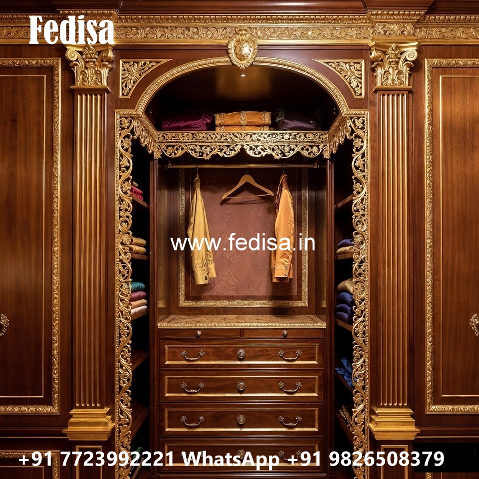 Antique Wooden Wardrobe Design Ideas No-608
