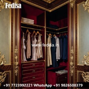 Elegant Master Bedroom Wardrobe Design No-633