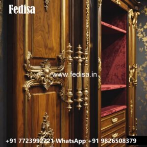 Classic Wardrobe Design with Rich Wood Finish No-639