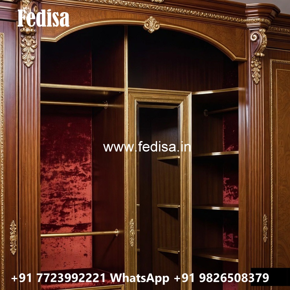 Wooden Wardrobe Design with Classic Elegance No-649