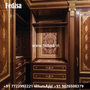 Antique Wooden Wardrobe Design for Homes No-656