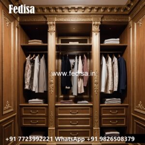 Traditional Closet Design with Rich Finish No-666