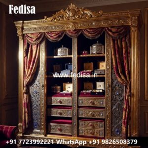 Classic Wardrobe Design with Wooden Texture No-678