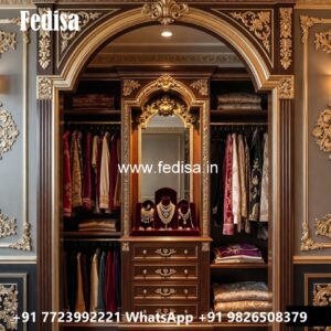 Antique Closet Design with Wooden Beauty No-693