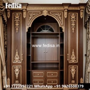 Classic Wooden Wardrobe with Decorative Beauty No-706